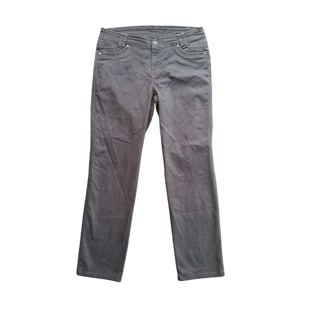 Kuhl Kontra Pants Wmn 12 Reg Gray Excellent Straight Leg Outdoor Hiking Utility